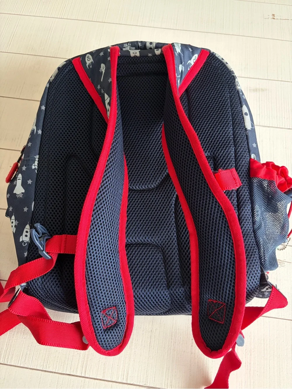 Bentgo 2-in-1 Kids Navy Rocket Print Backpack with Built-in Lunch Bag